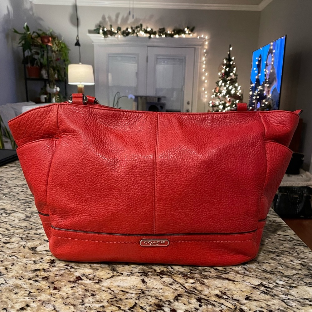 Coach Park Leather Carrie Bag